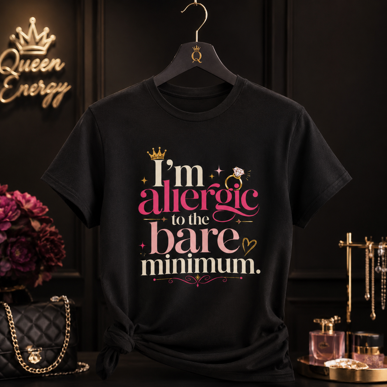 “I’m Allergic to the Bare Minimum” Graphic Tee