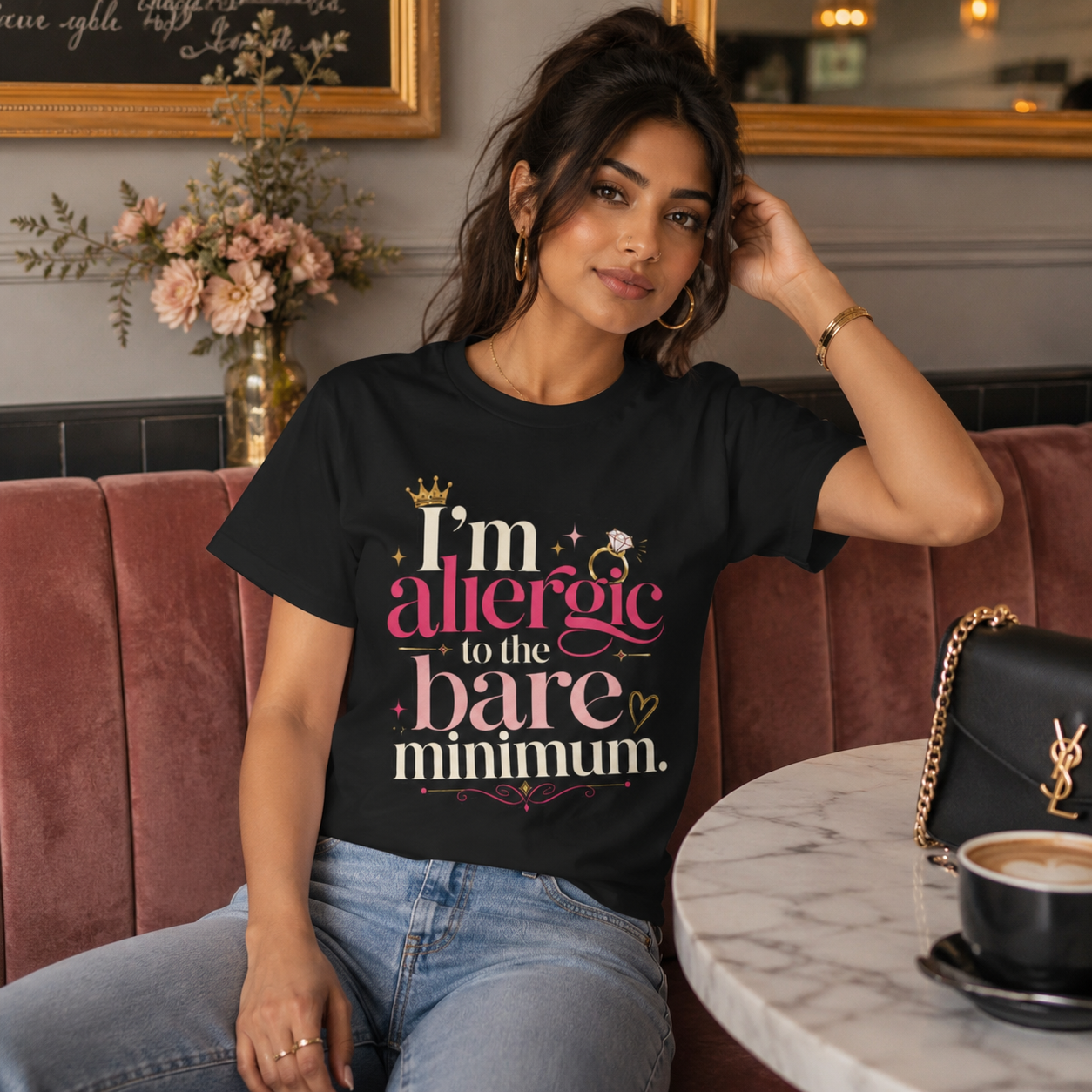 “I’m Allergic to the Bare Minimum” Graphic Tee