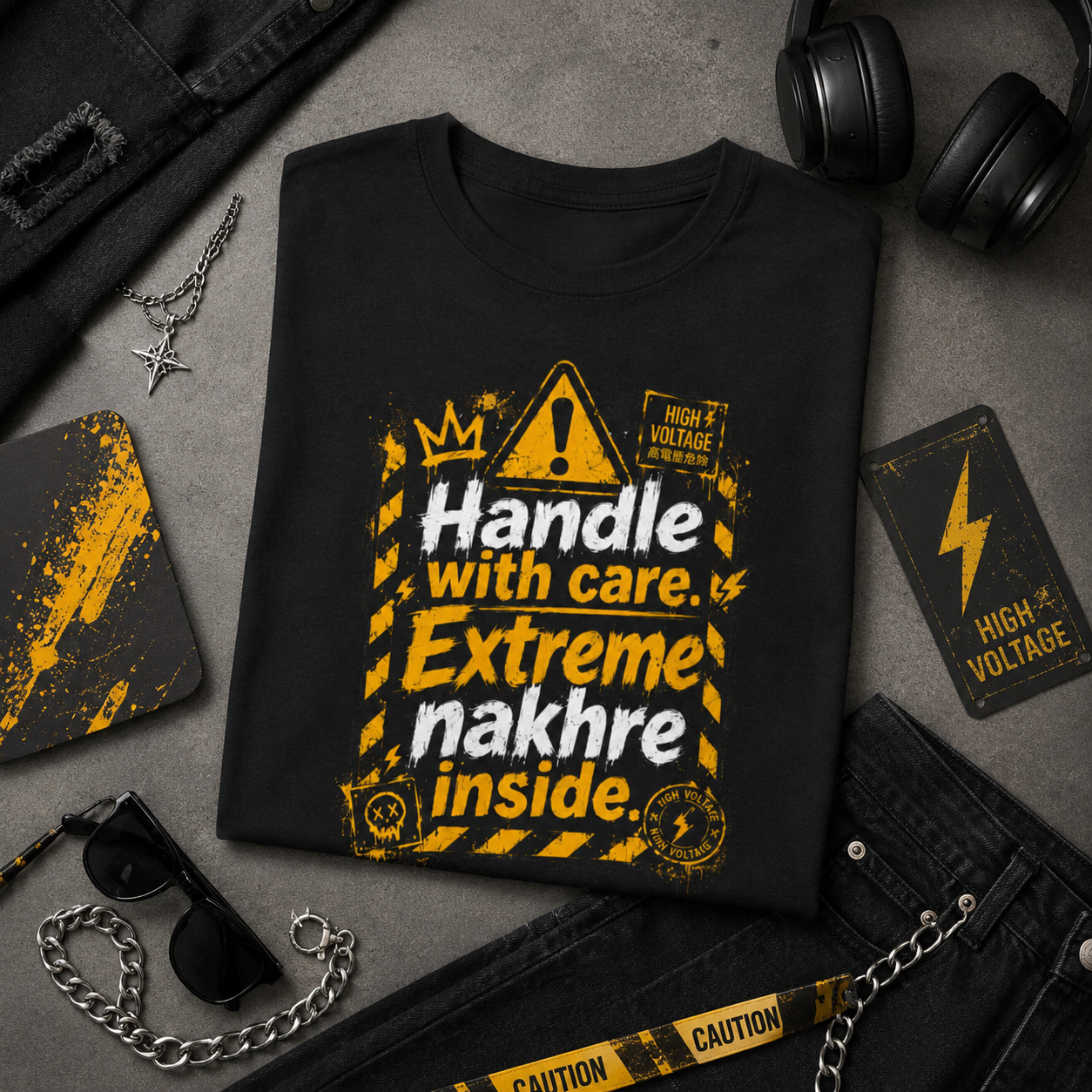 “Handle With Care. Extreme Nakhre Inside.” Graphic Tee