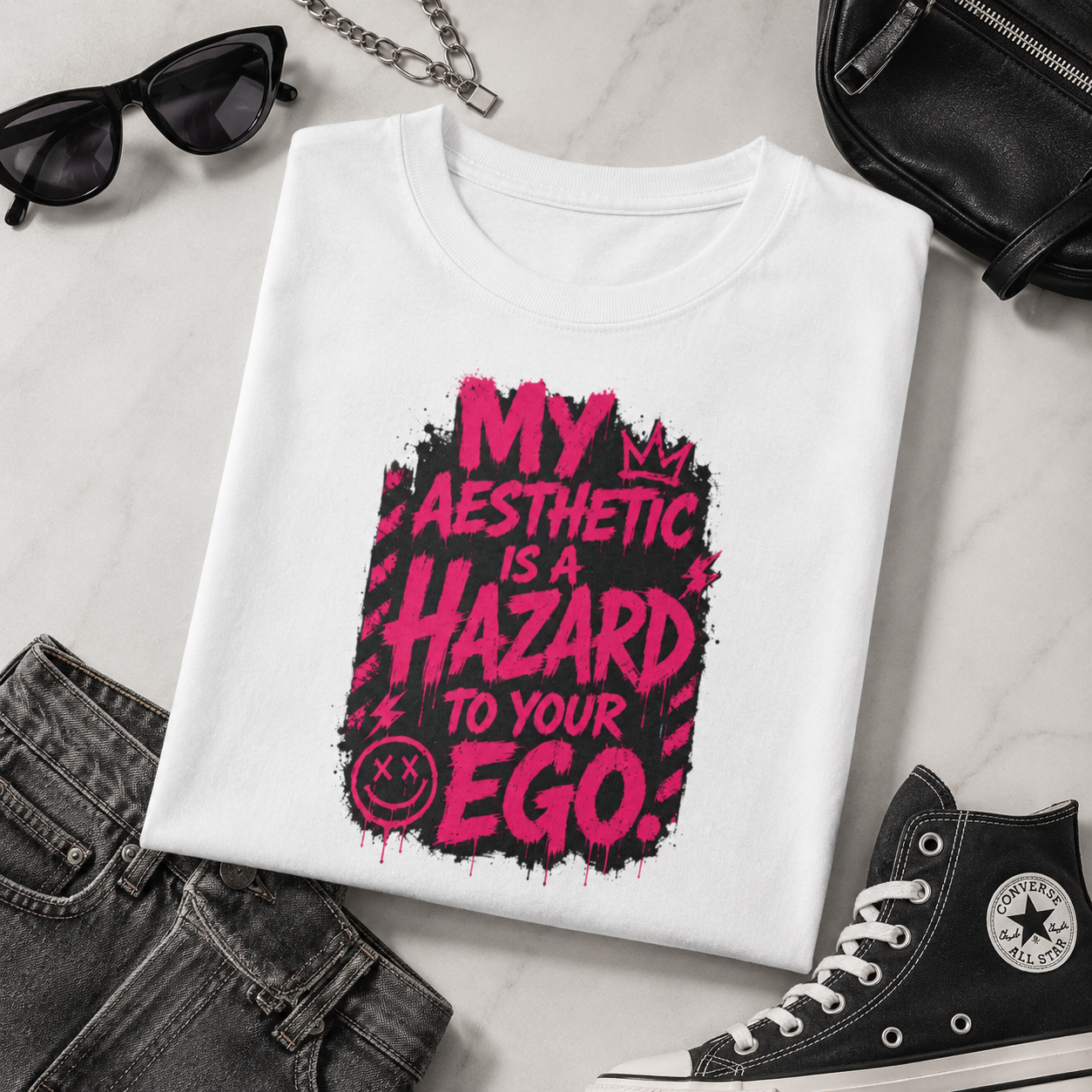 “My Aesthetic Is a Hazard to Your Ego” Graphic Tee