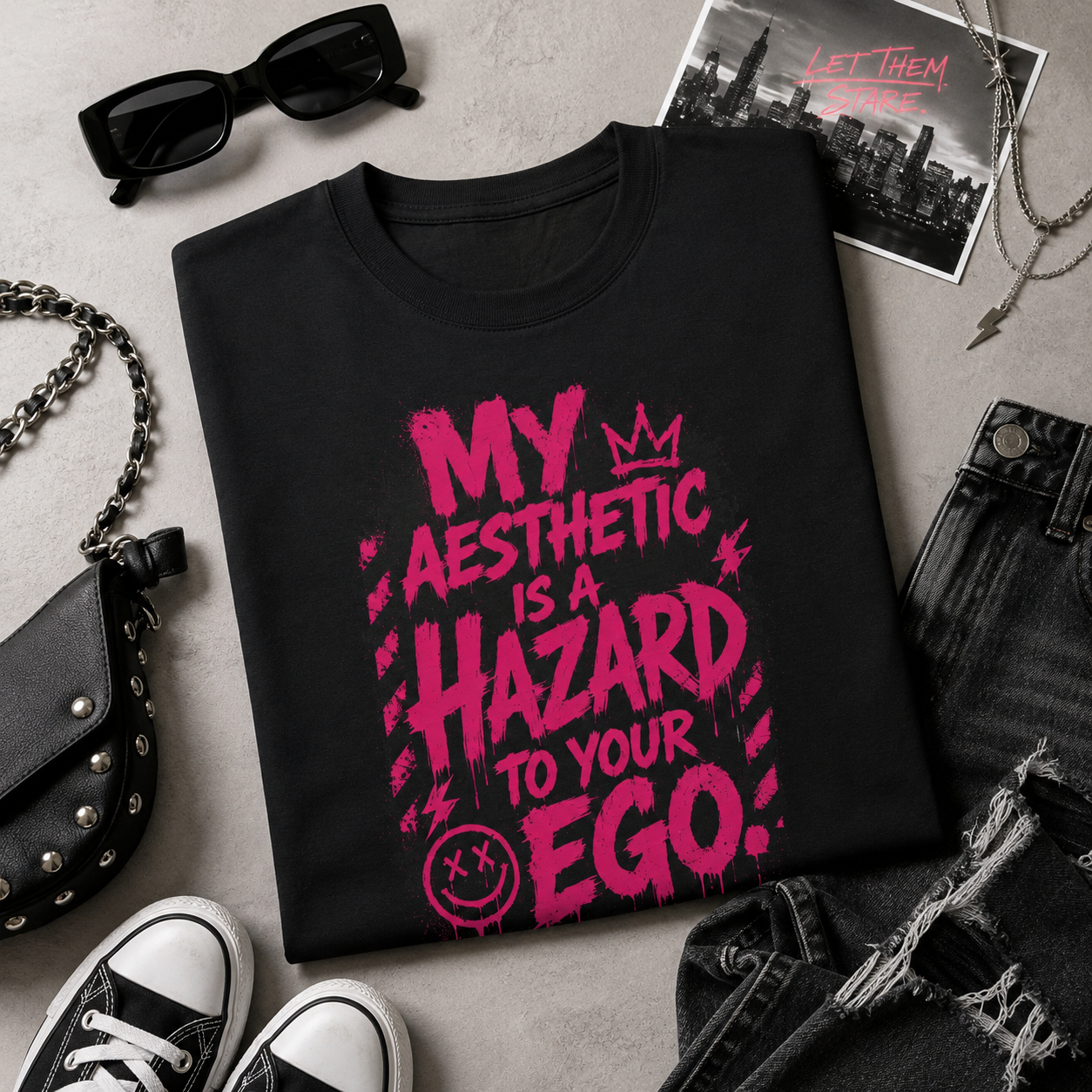 “My Aesthetic Is a Hazard to Your Ego” Graphic Tee