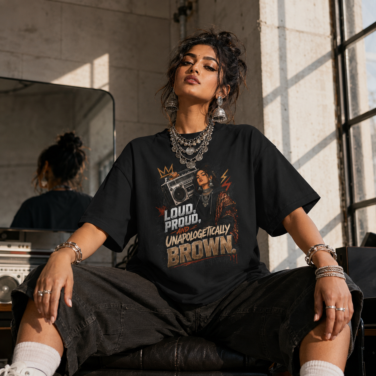 “Loud, Proud, Unapologetically Brown” Graphic Tee