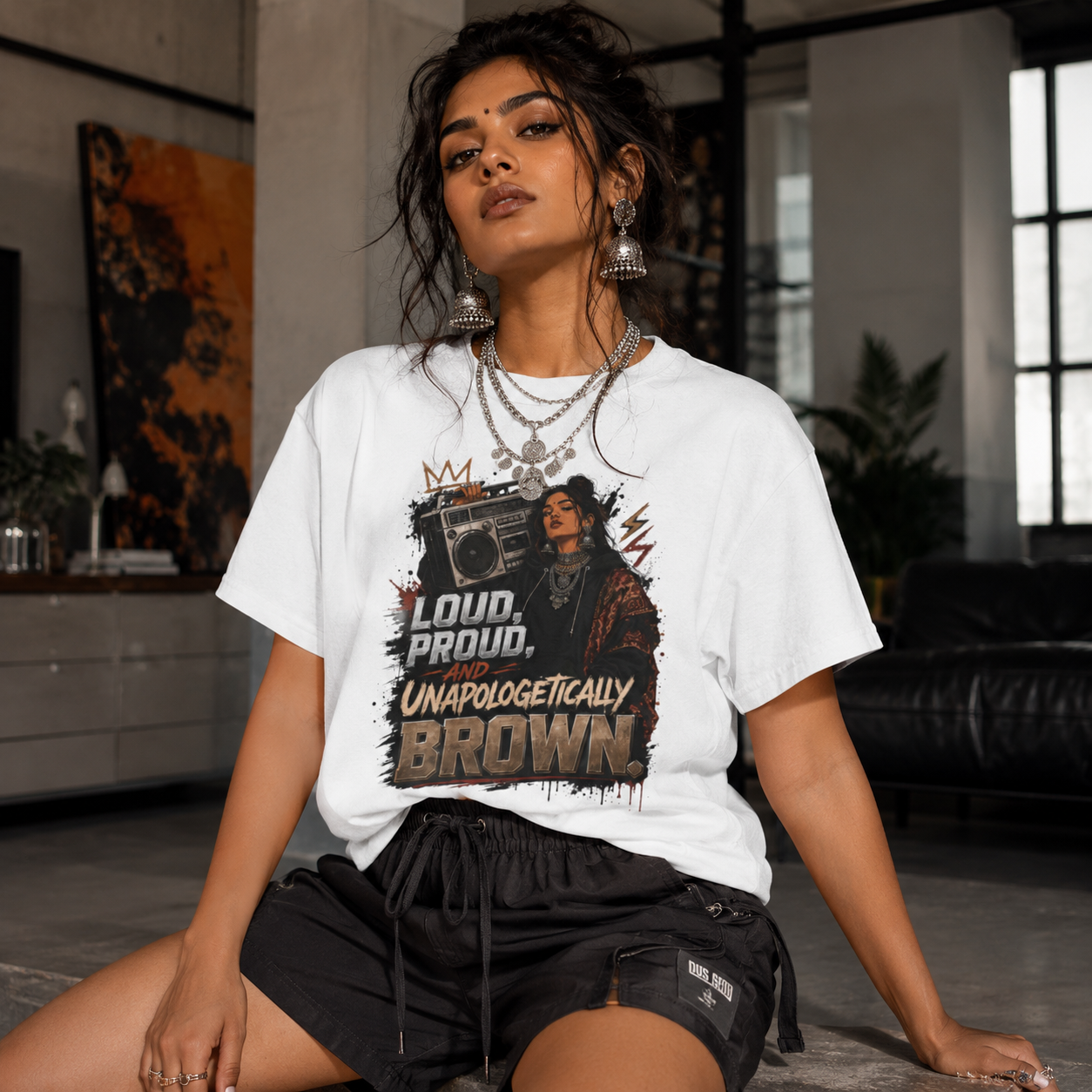 “Loud, Proud, Unapologetically Brown” Graphic Tee