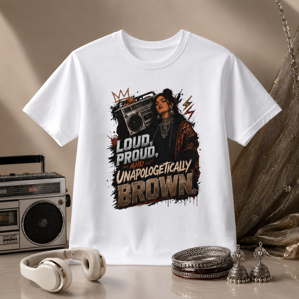 “Loud, Proud, Unapologetically Brown” Graphic Tee
