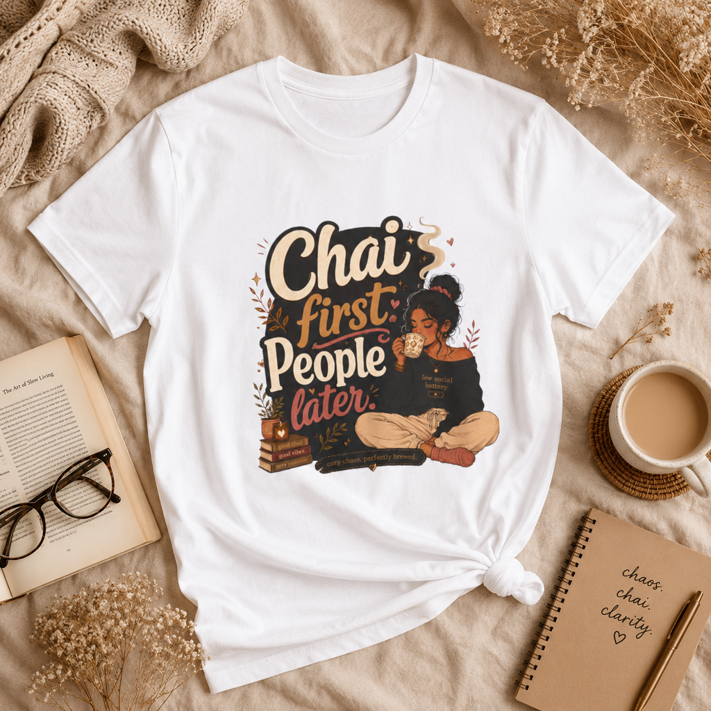 “Chai First, People Later” Graphic Tee