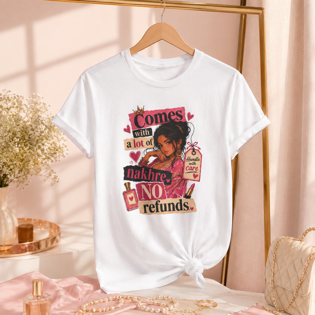 “Comes With a Lot of Nakhre, No Refunds” Graphic Tee