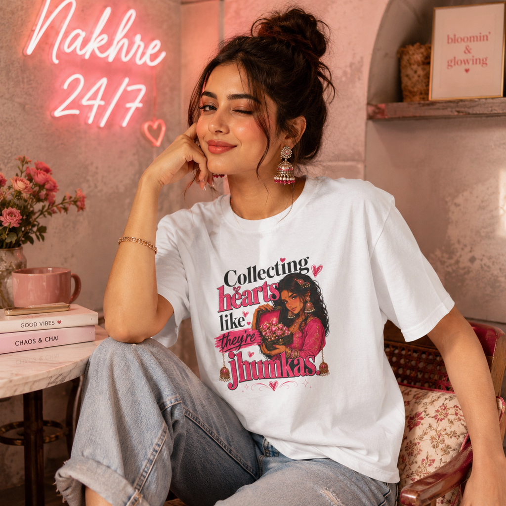 “Collecting Hearts Like They’re Jhumkas” Graphic Tee
