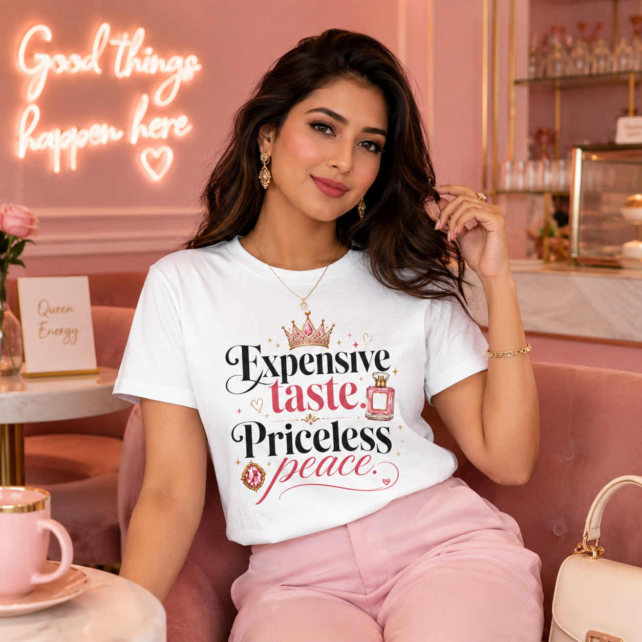 “Expensive Taste, Priceless Peace” Graphic Tee