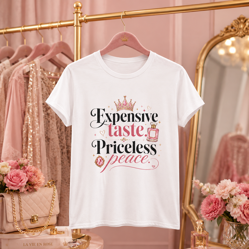 “Expensive Taste, Priceless Peace” Graphic Tee