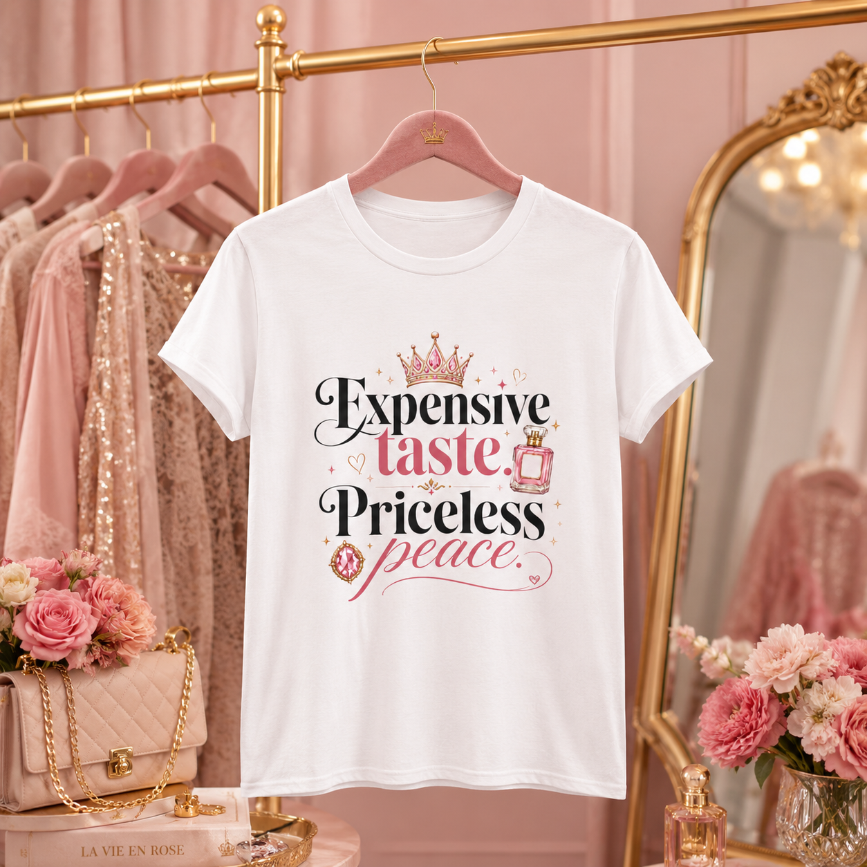 “Expensive Taste, Priceless Peace” Graphic Tee