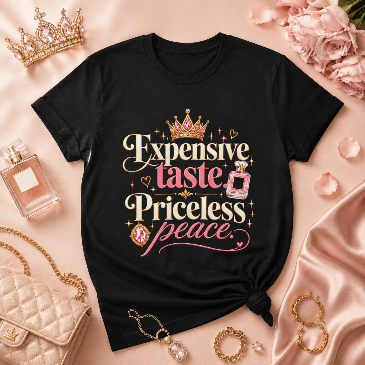 “Expensive Taste, Priceless Peace” Graphic Tee