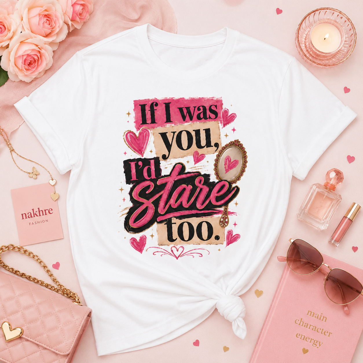 “If I Was You, I’d Stare Too” Graphic Tee