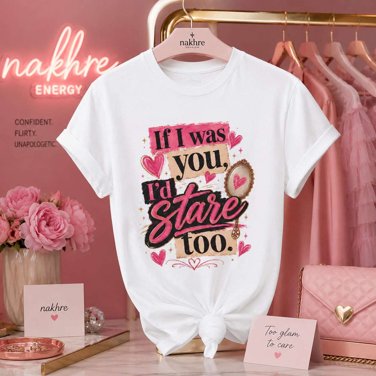 “If I Was You, I’d Stare Too” Graphic Tee