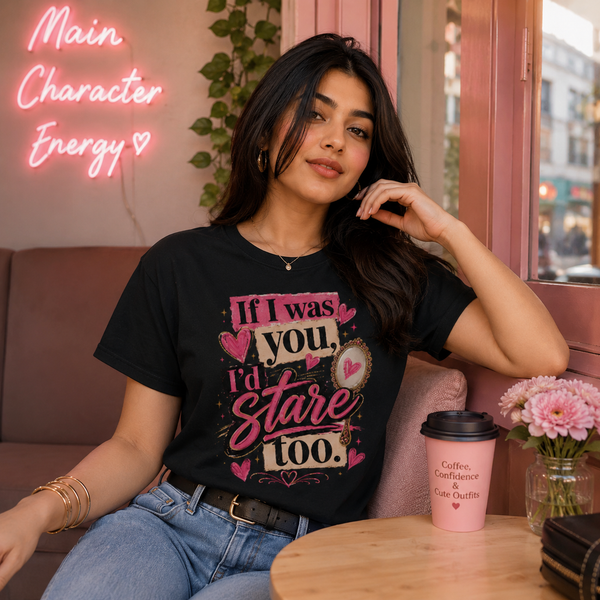 “If I Was You, I’d Stare Too” Graphic Tee