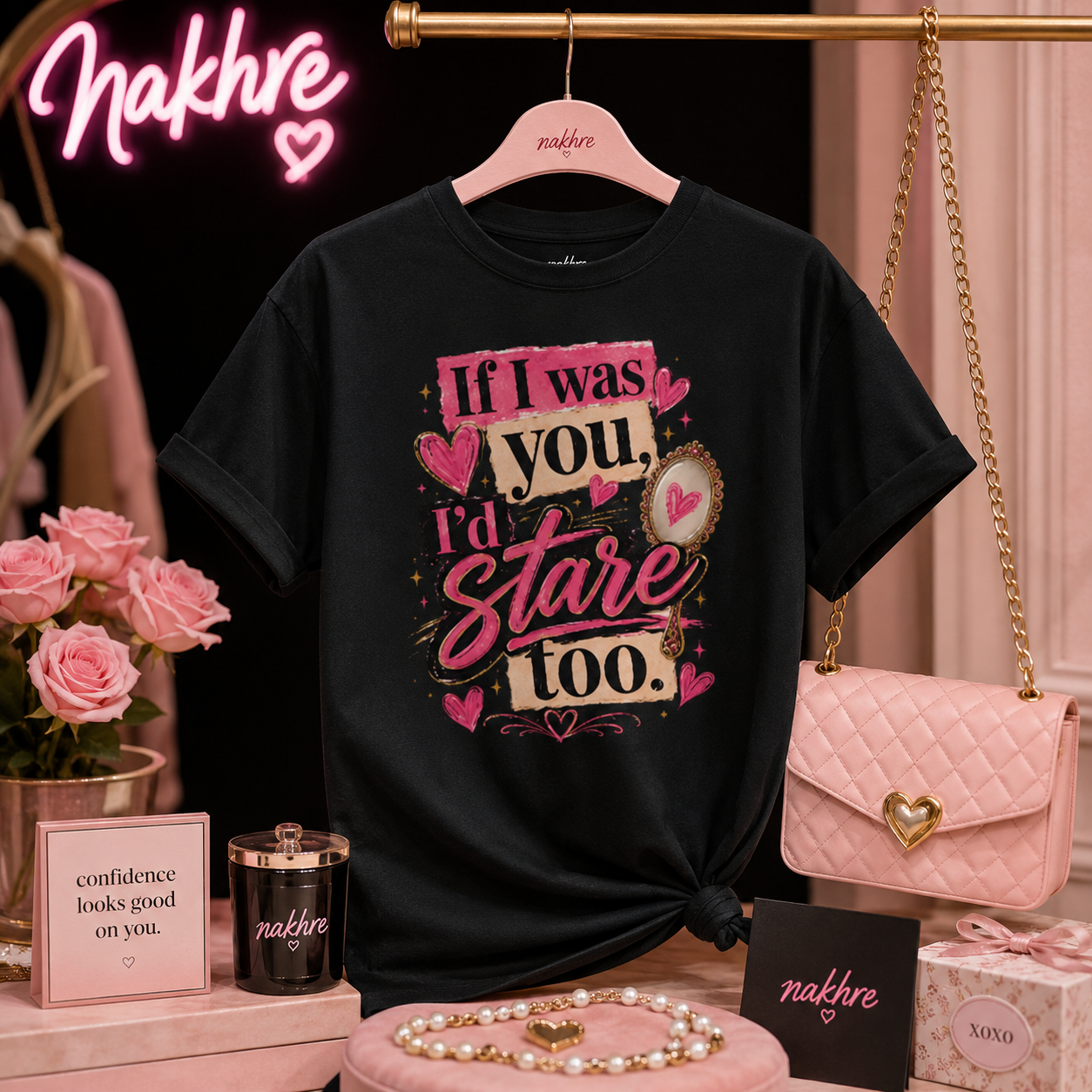 “If I Was You, I’d Stare Too” Graphic Tee