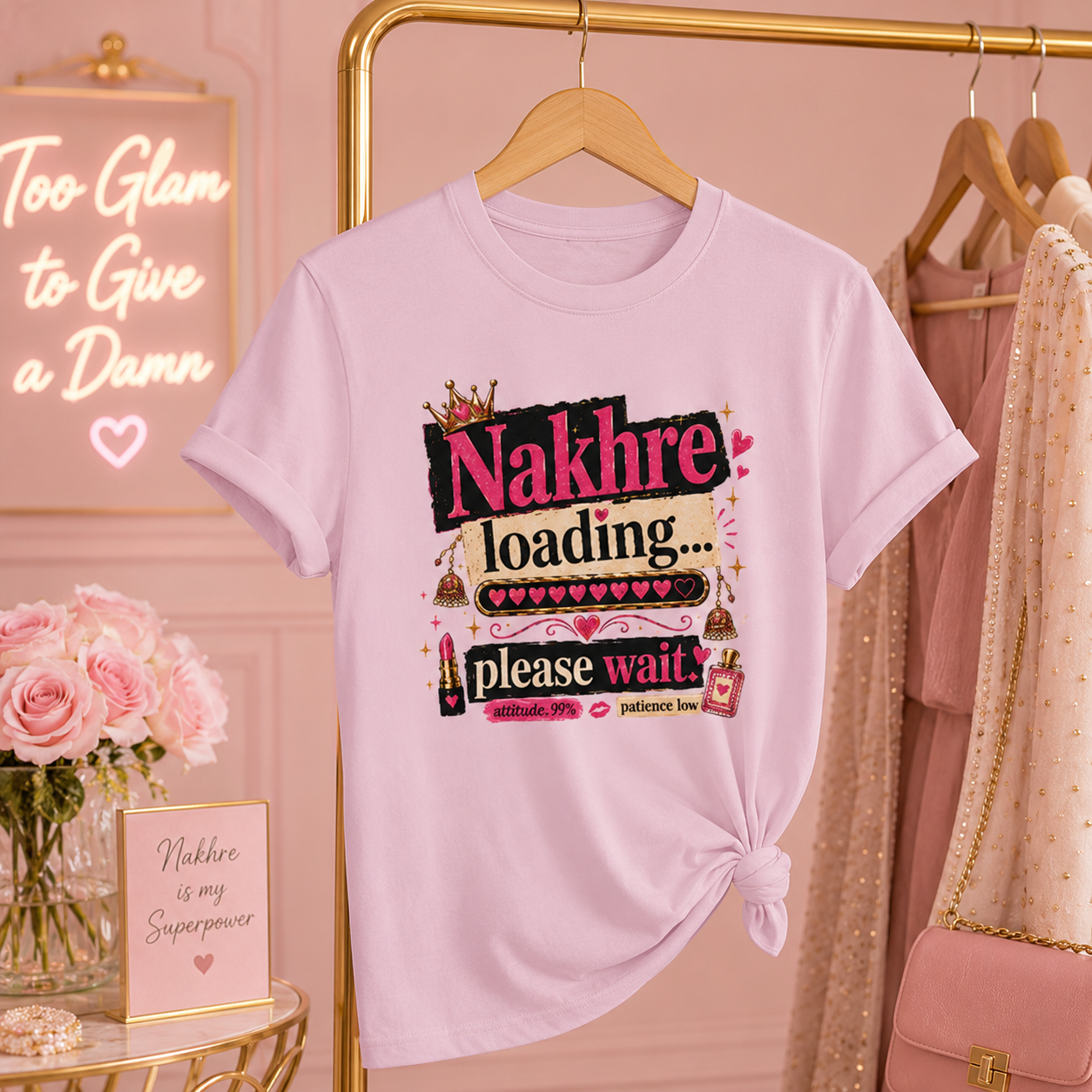 “Nakhre Loading... Please Wait” Graphic Tee