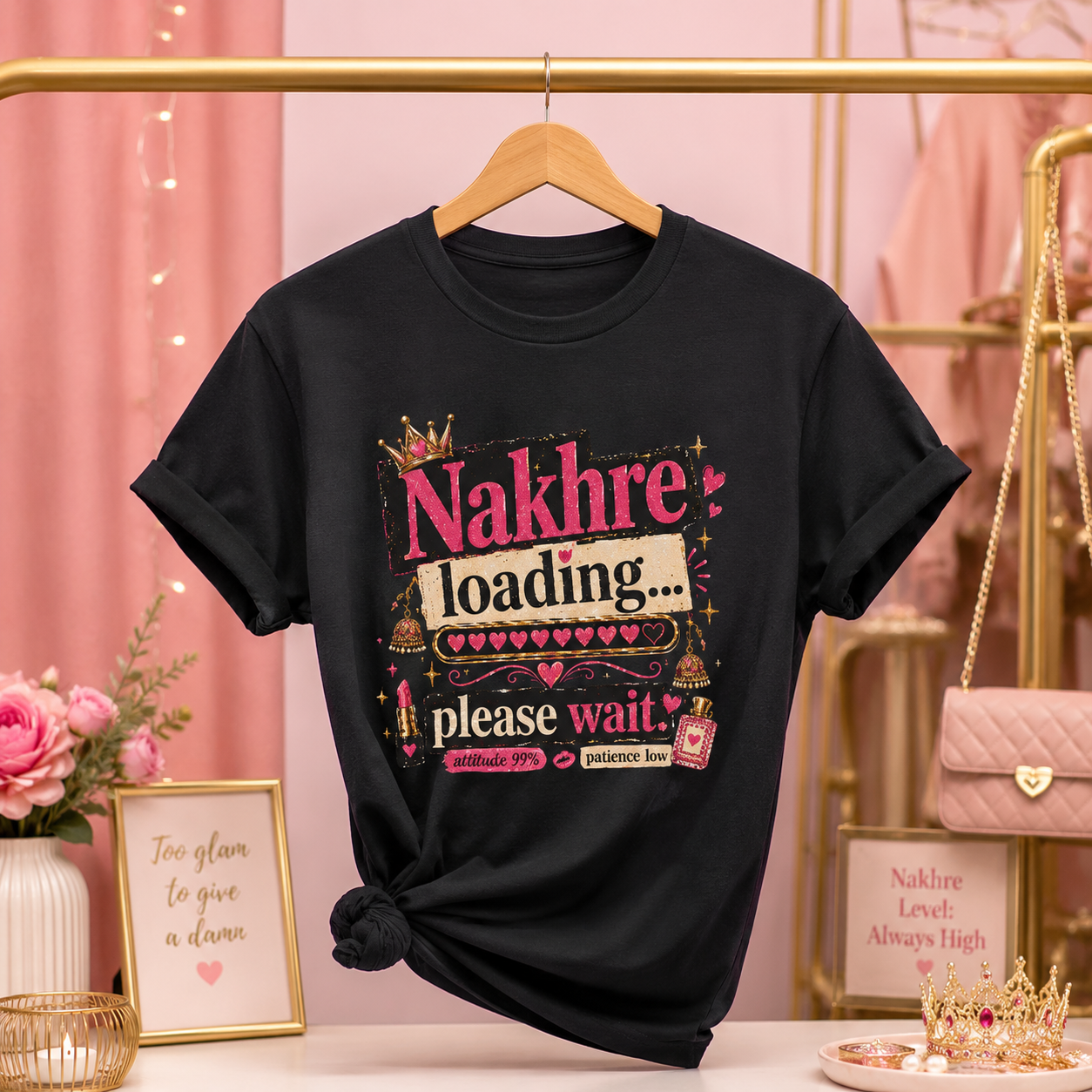 “Nakhre Loading... Please Wait” Graphic Tee