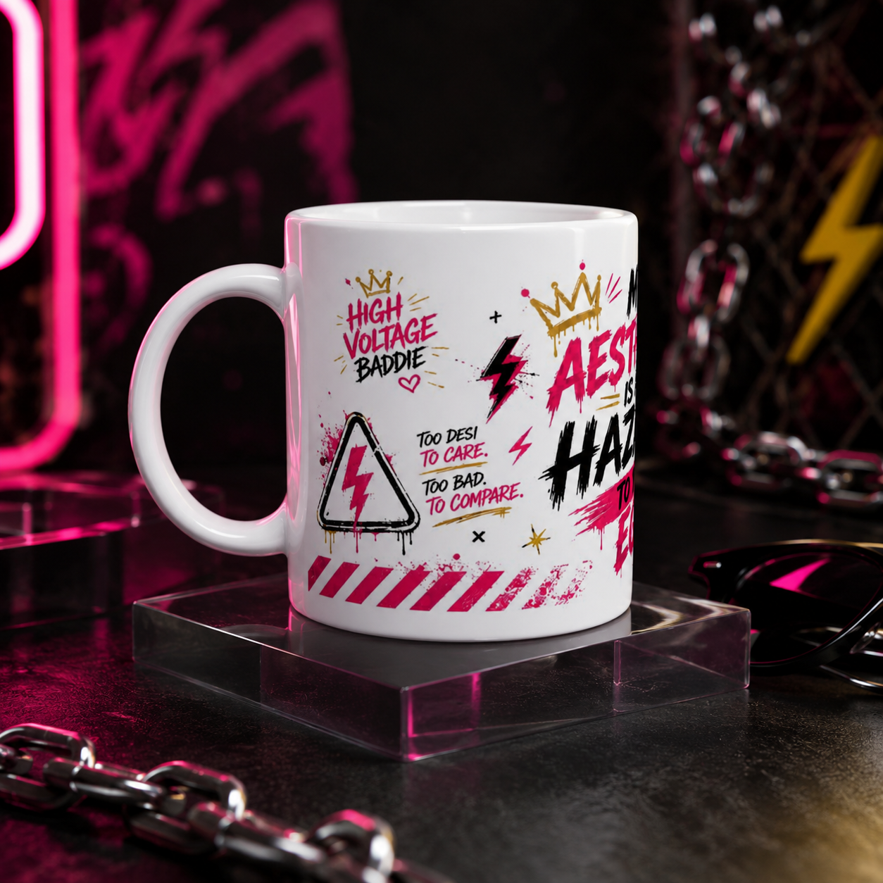 “Hazard to Your Ego” Ceramic Mug
