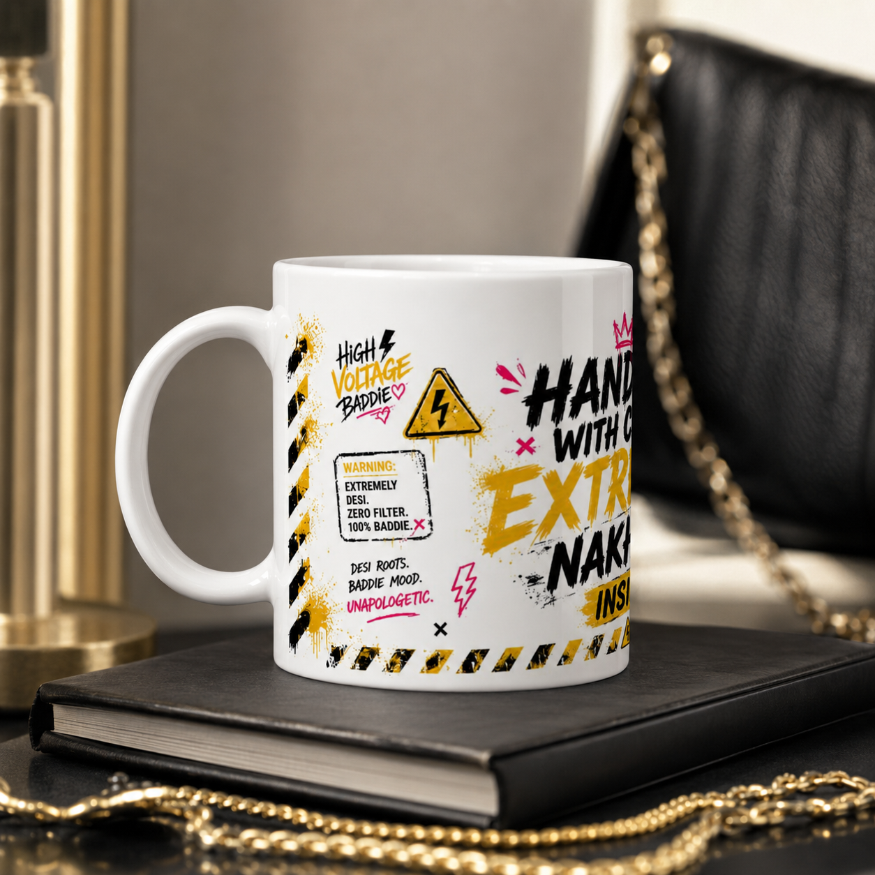 “Handle With Care. Extreme Nakhre Inside.” Ceramic Mug