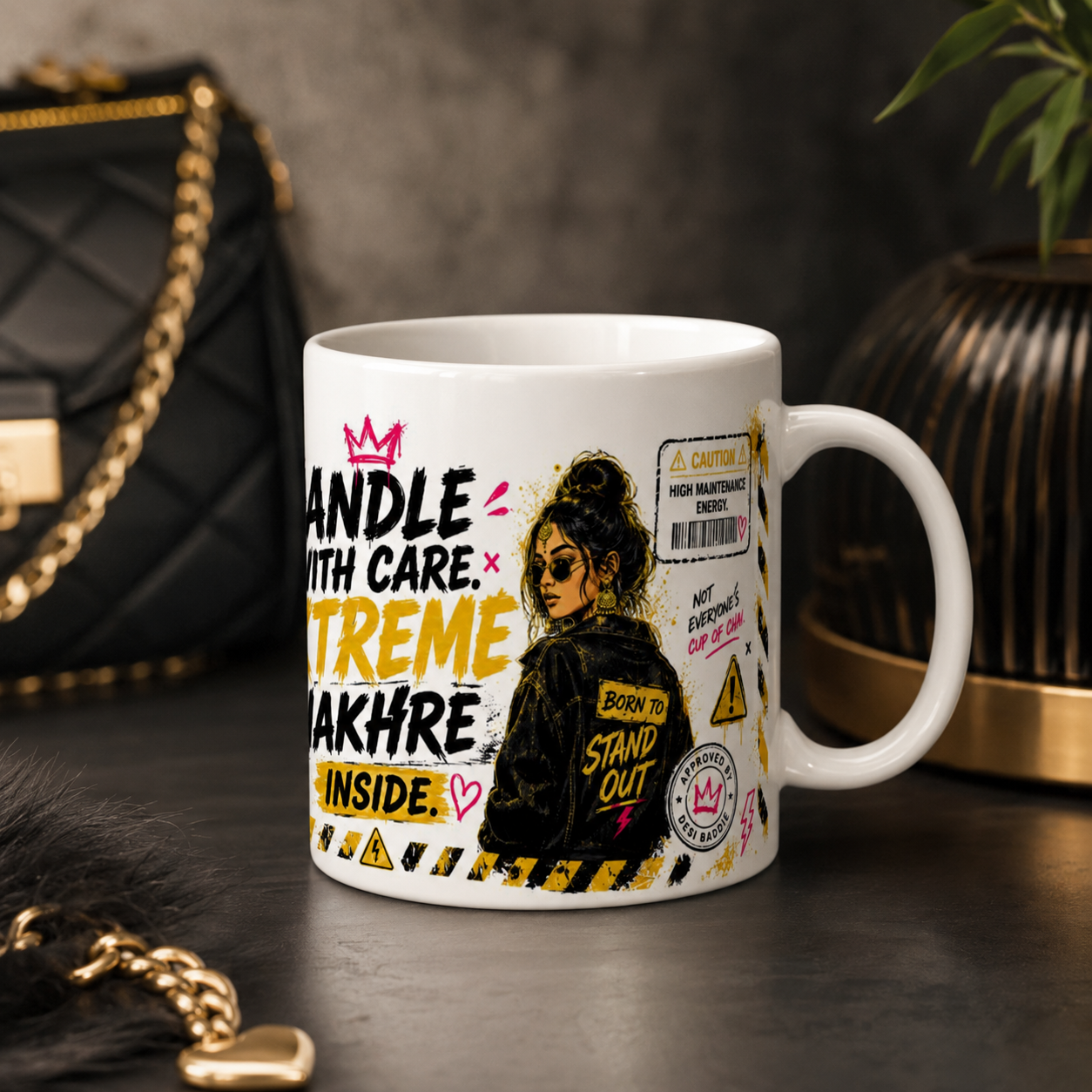“Handle With Care. Extreme Nakhre Inside.” Ceramic Mug