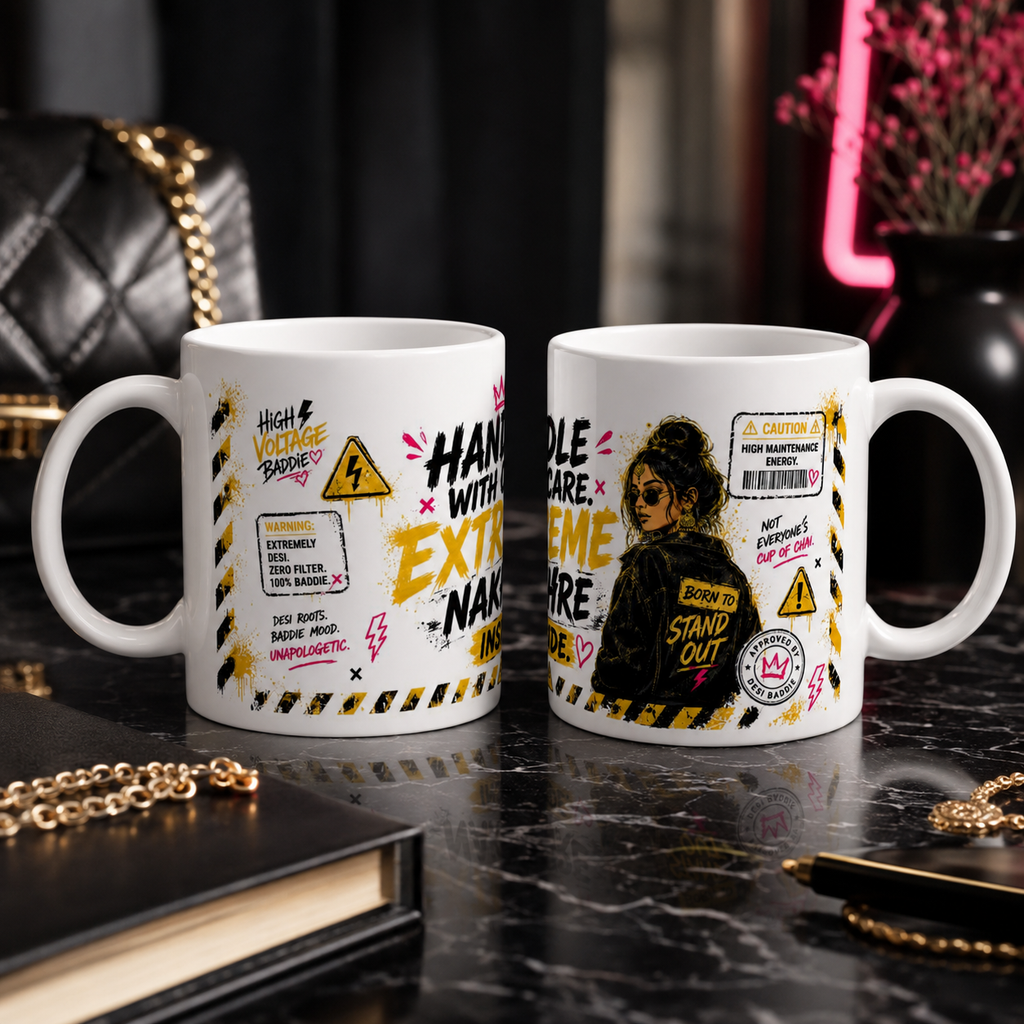 “Handle With Care. Extreme Nakhre Inside.” Ceramic Mug