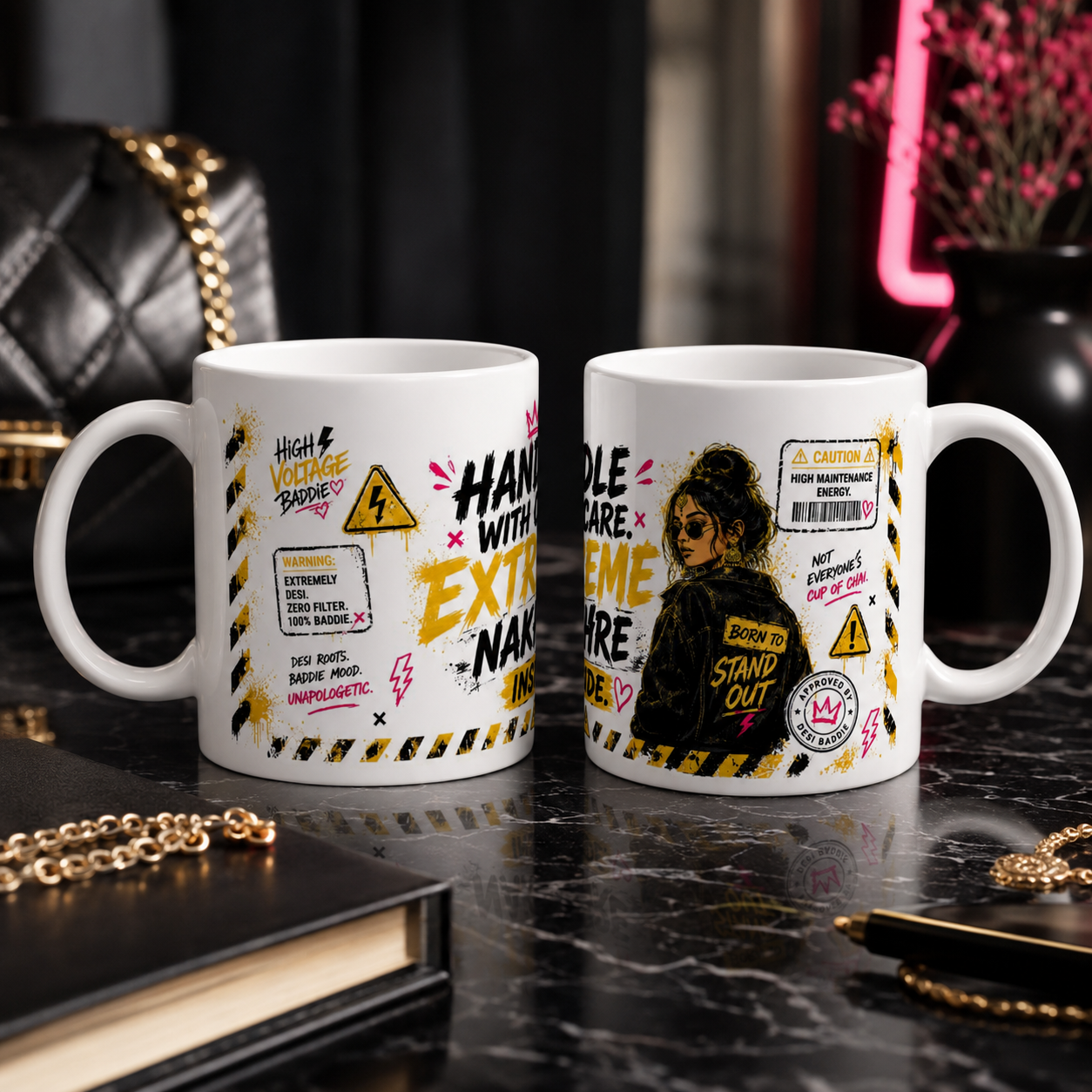 “Handle With Care. Extreme Nakhre Inside.” Ceramic Mug