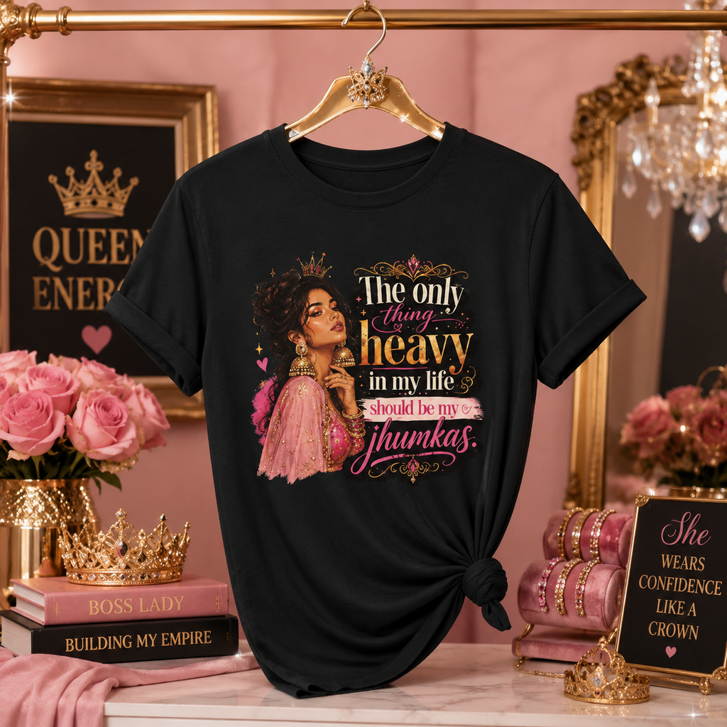 “The Only Thing Heavy in My Life Should Be My Jhumkas” Graphic Tee