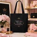 “Soft Voice. Strong Boundaries.” Canvas Tote