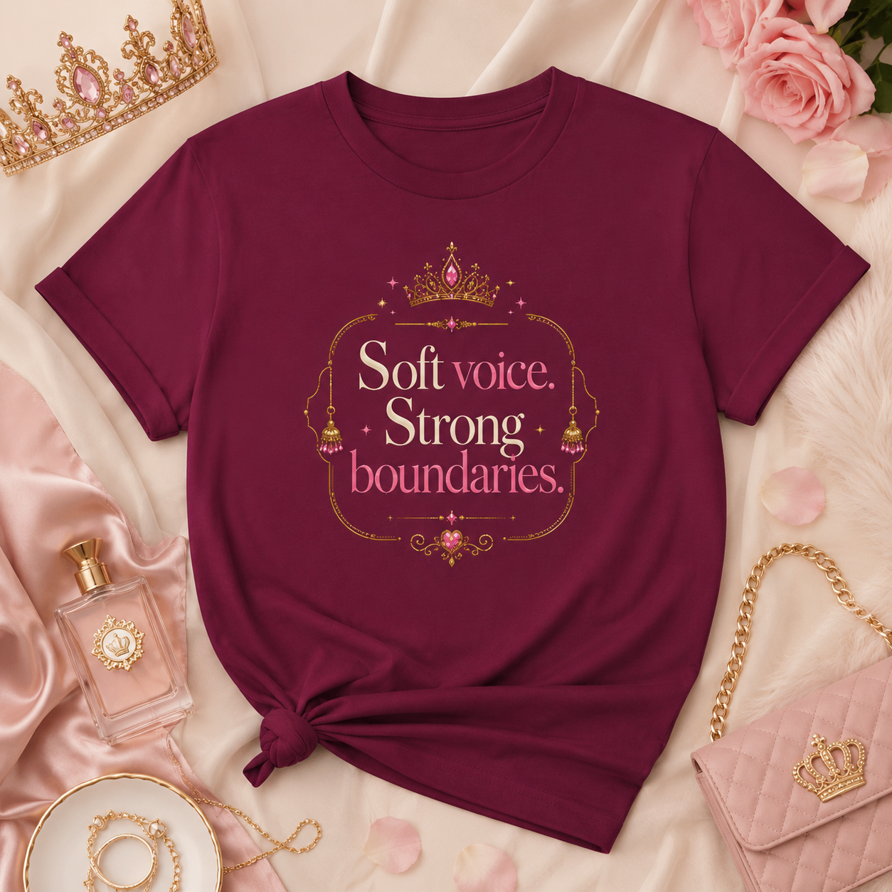 “Soft Voice. Strong Boundaries.” Graphic Tee