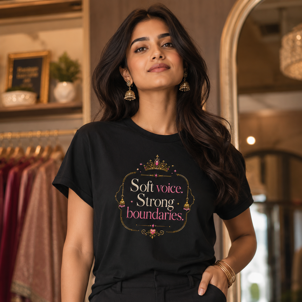 “Soft Voice. Strong Boundaries.” Graphic Tee