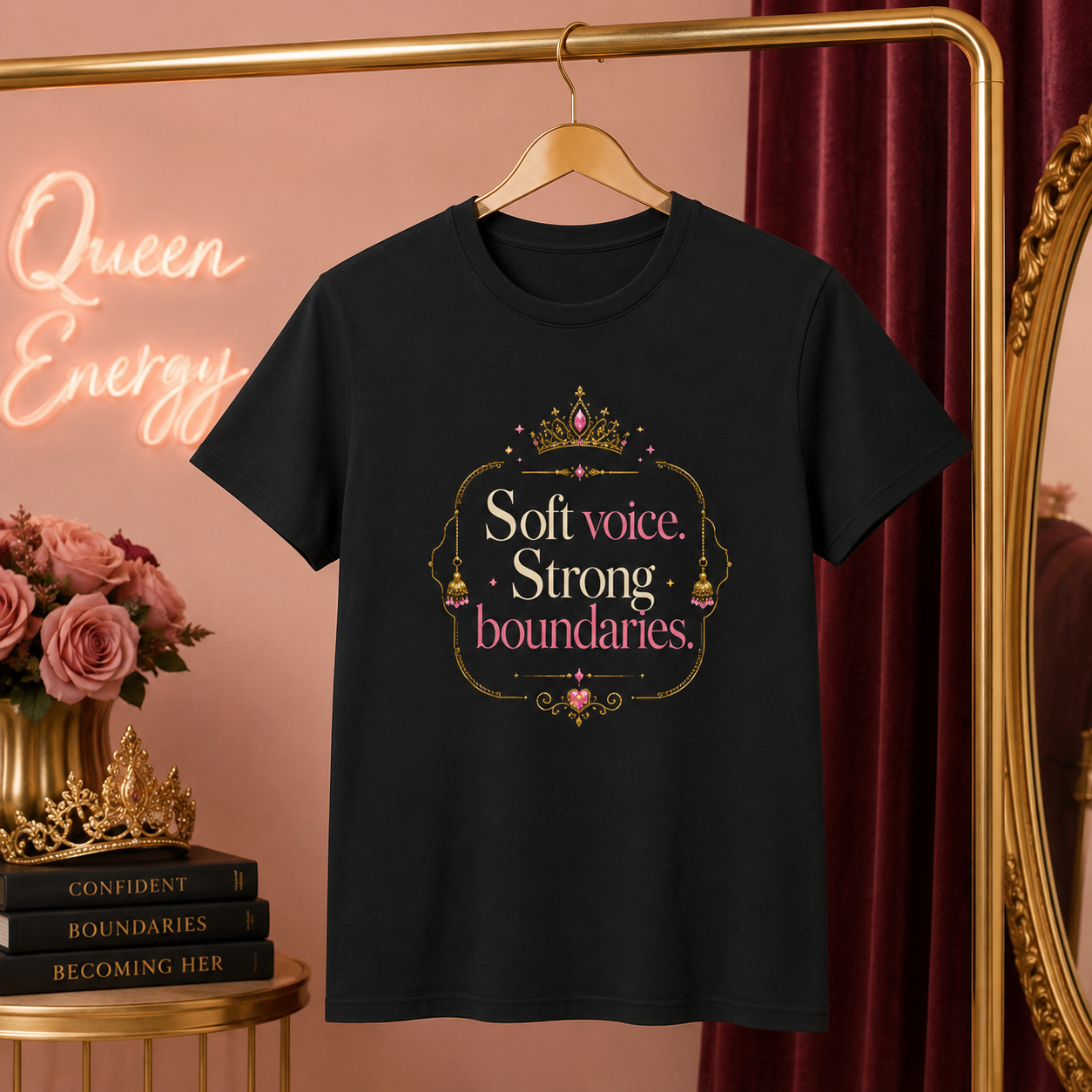“Soft Voice. Strong Boundaries.” Graphic Tee
