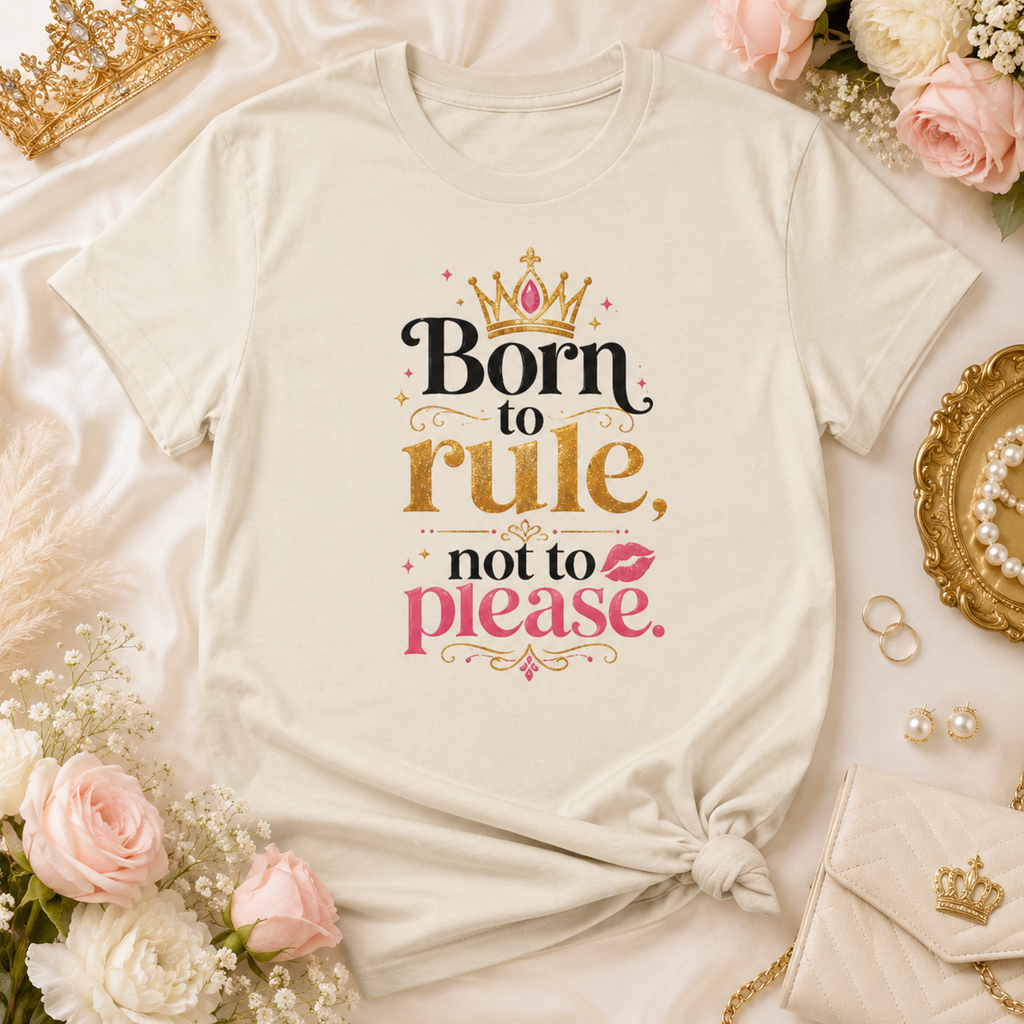 “Born to Rule, Not to Please” Graphic Tee