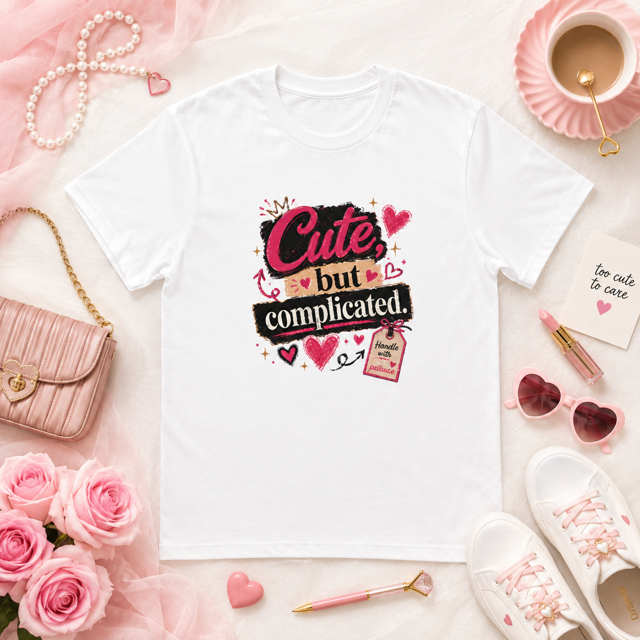 “Cute But Complicated” Graphic Tee